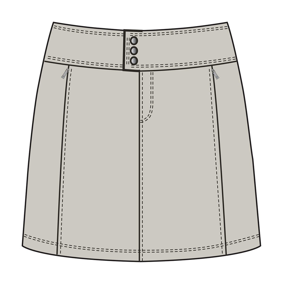 Signature Skort 15.5" stn